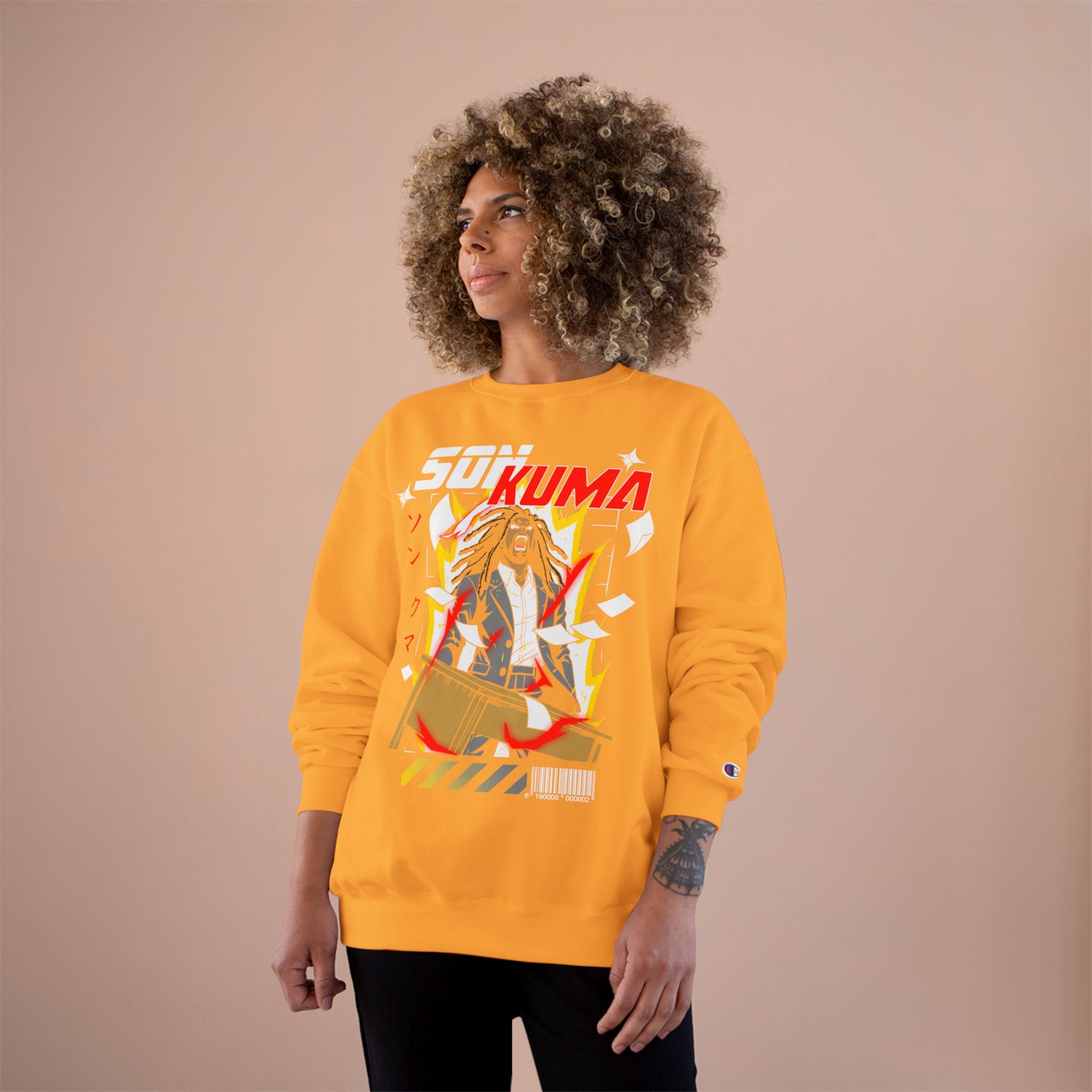 Super Saiyan Kuma x Champion Overtime Sweatshirt