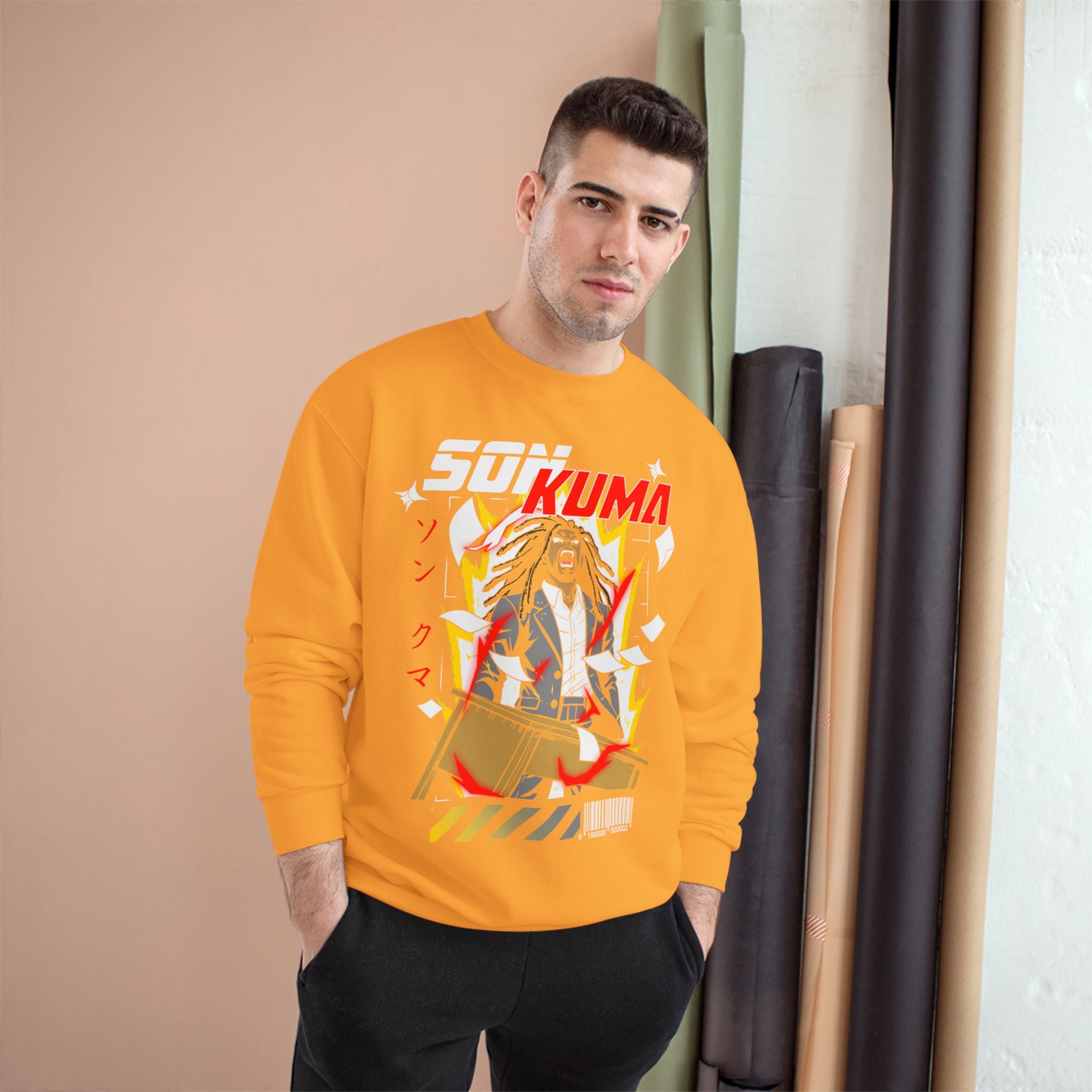 Super Saiyan Kuma x Champion Overtime Sweatshirt