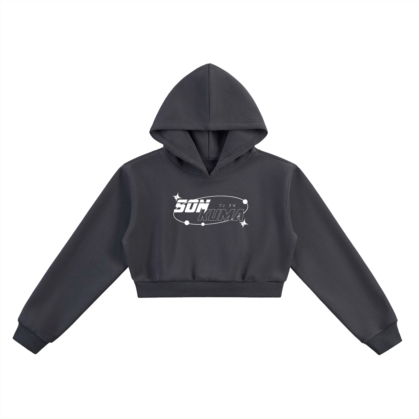 Work / Life Cropped Hoodie