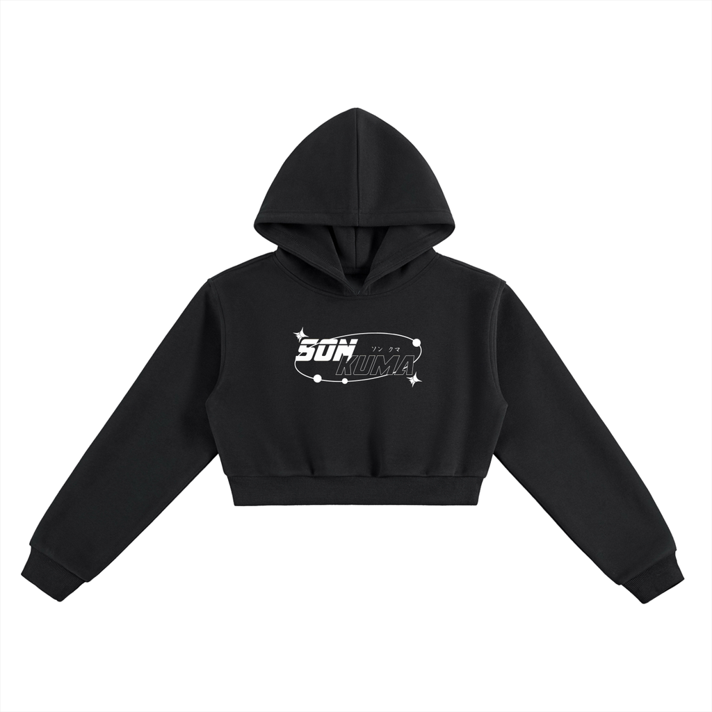 Work / Life Cropped Hoodie