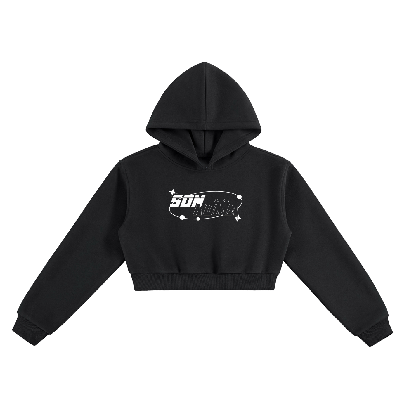 Work / Life Cropped Hoodie