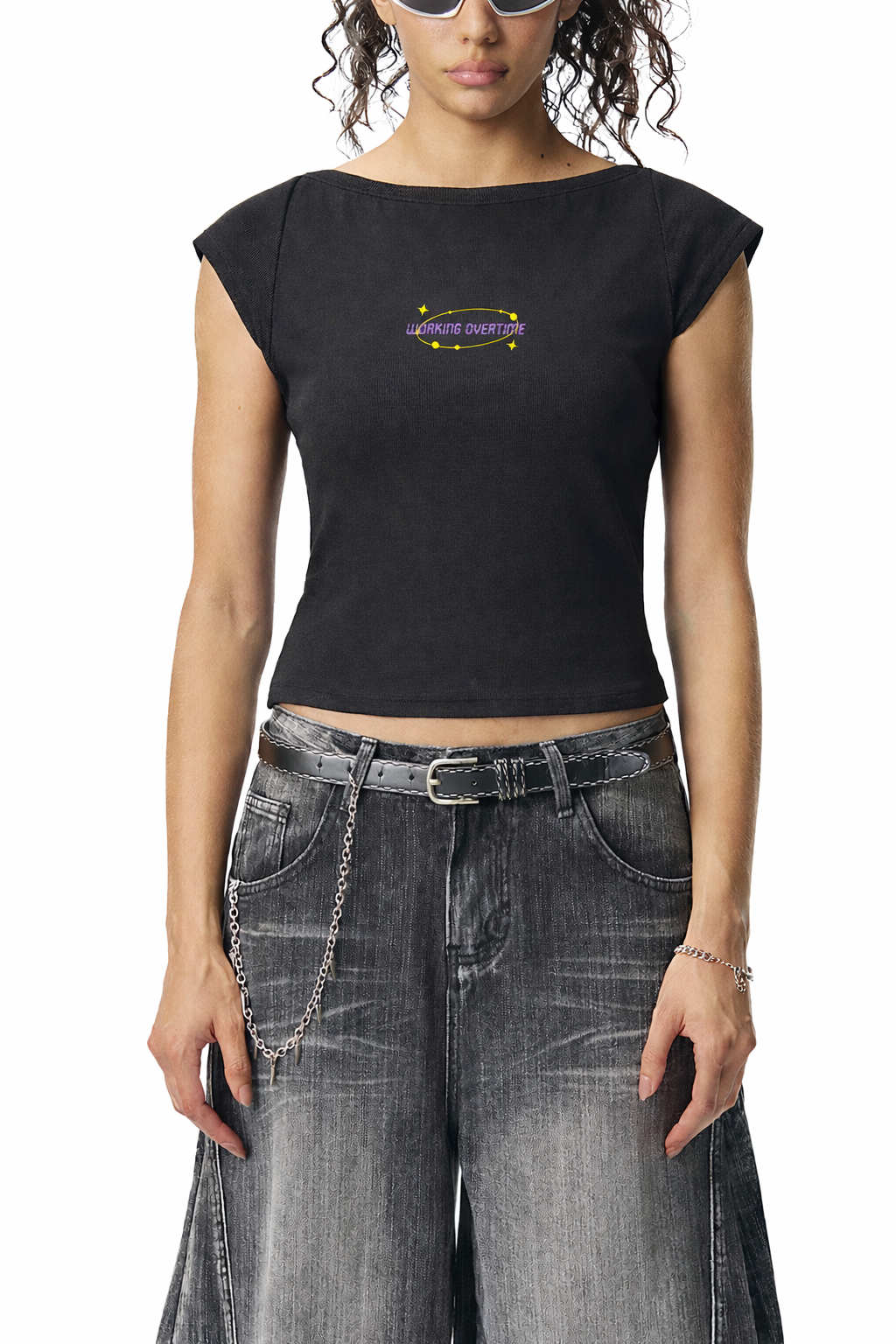 Overtime Wide Neck Baby Tee